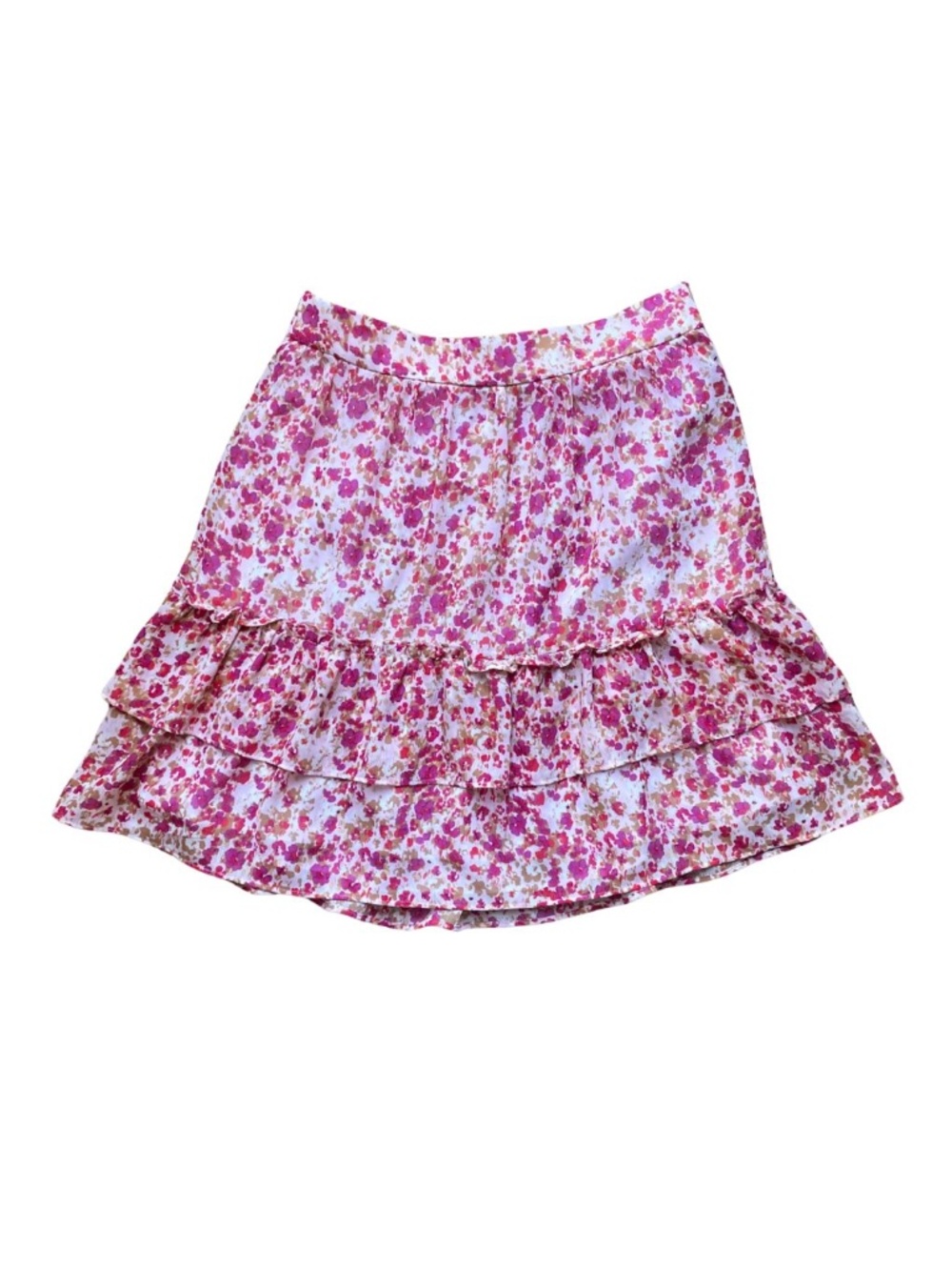 J.Crew Tiered Floral Pattern Skirt, XS